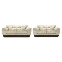 Contessa Fabric 3 and 2 Seater Suite Honey