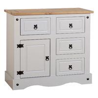 Corona Grey 1 Door 4 Drawer Sideboard