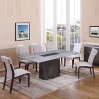 Copenhagen Marble Rectangular Dining Table With 4 Chairs