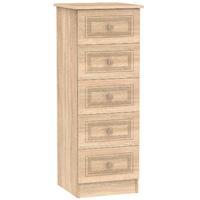 corrib 5 drawer tallboy chest corrib 5 drawer tallboy unit light oak