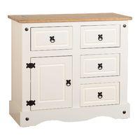 Corona Cream 1 Door 4 Drawer Sideboard