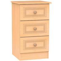 Corrib 3 Drawer Bedside Cabinet Corrib - 3 Drawer Bedside Cabinet - Beech