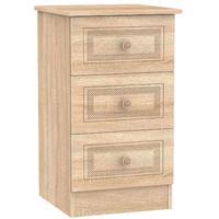 corrib 3 drawer bedside cabinet corrib 3 drawer bedside cabinet light  ...