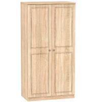 corrib 2 door wardrobe corrib 26 plain robe light oak