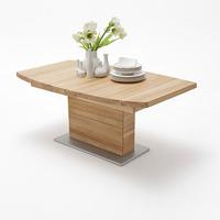 Corato Extendable Dining Table Boat Shape Large In Core Beech