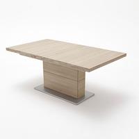 Corato Extendable Rectangular Dining Table Large In Bianco Oak