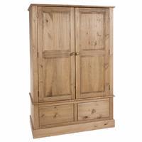 Cotswold Pine 2 Door 2 Drawer Wardrobe