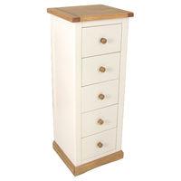 colby 5 drawer narrow chest