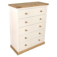 colby 5 drawer wide chest