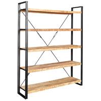 Cosmo Industrial Wide Bookcase