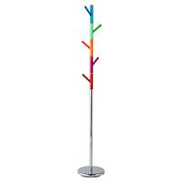 contemporary metal coat stand in multicolour