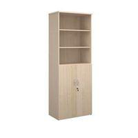 COMBINATION UNIT 1 FIXED+4 ADJSHELVES W800XD500XH2140 MAPLE