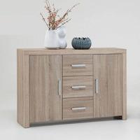 Country33 Oak Finish 2 Door Sideboard With 3 Drawers
