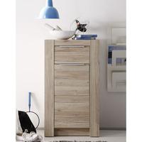 Cougar Oak Finish 1 Drawer Chest With 1 Door