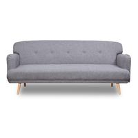 Como 3 Seater Fabric Sofa Bed Peppered Grey