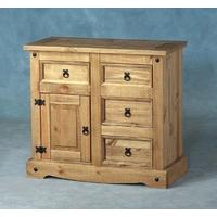 Corona Wooden Sideboard With 1 Door And 4 Drawers