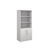 COMBINATION UNIT1 FIXED+3 ADJSHELVES W800XD500XH1790 WHITE