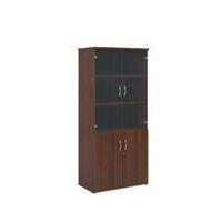 COMBINATION UNIT 1 FIXED+3 ADJSHELVES W800XD500XH1790 WALNUT