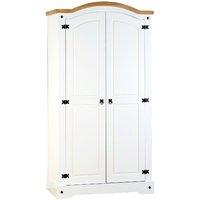 corona white 2 door wardrobe