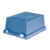CONTAINER, MULTI-PURPOSE 147L, 75KG 800 X 600 X 453 - WITH HINGED LIDS + RIBBED BASE