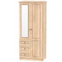 corrib combination wardrobe corrib combi robe light oak