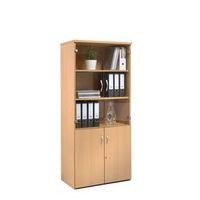 COMBINATION UNIT 1 FIXED+3 ADJ SHELVES W800XD500XH1790 OAK