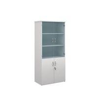 COMBINATION UNIT 1 FIXED+3 ADJSHELVES W800XD500XH1790 WHITE