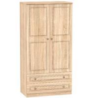 corrib 2 door 2 drawer wardrobe corrib 3 2 drawer robe light oak