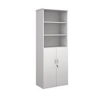 COMBINATION UNIT 1 FIXED+4 ADJSHELVES W800XD500XH2140 WHITE