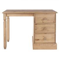 Cotswold Pine Single Pedestal 3 Drawer Dressing Table