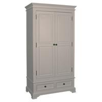 Country Cream 2 Door 2 Drawer Wardrobe