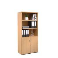 COMBINATION UNIT1 FIXED+3 ADJ SHELVES W800XD500XH1790 BEECH