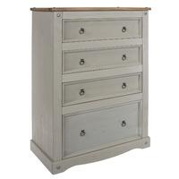 Corona Grey 4 Drawer Chest