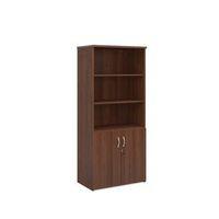 COMBINATION UNIT1 FIXED+3 ADJSHELVES W800XD500XH1790 WALNUT