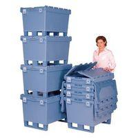 CONTAINER, MULTI-PURPOSE 153L, 30KG 800 X 600 X 553 - WITH HINGED LIDS