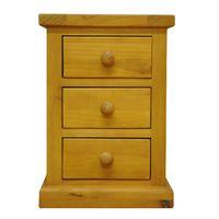 cotswold small 3 drawer bedside cabinet