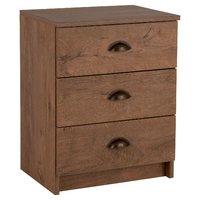 cotswold 3 drawer bedside