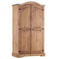 Corona Pine 2 Door Curved Top Wardrobe