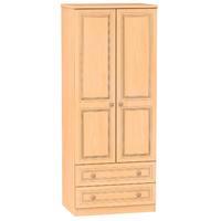 Corrib 2 Door 2 Drawer Wardrobe Corrib - 2ft6 2 Drawer Robe - Beech