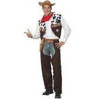 Cowboy Fancy Dress Costume (adult size) - Dark Brown