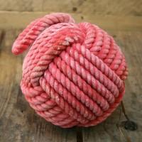 Coloured Nautical Rope Doorstop ~ Rope Door Stop (Red, 15 Cm)