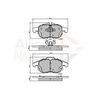 comline adb01137 brake pad set disc brake