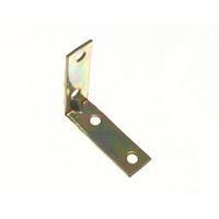 corner brace angle repair bracket yellow zinc plated steel 50mm pack o ...