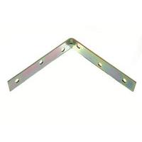 corner brace angle repair bracket yellow zinc plated steel 125mm pack  ...