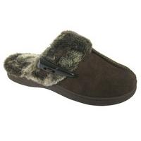 coolers womens mule slippers microsuede upper faux fur collar design 0 ...