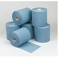 concept 2 ply blue centre feed roll 150m x185cm pack 6