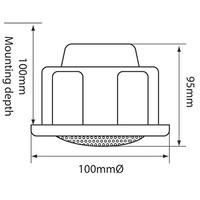 compact ceiling speaker 100v line white