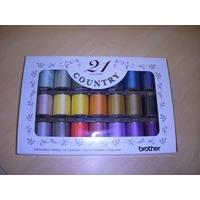 Country Embroidery Thread Set 21 Colours