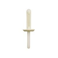 Connect 36158 Plastic Rivet, White, Set of 50