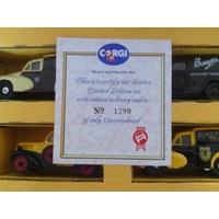 Corgi 1/43 Scale Diecast D72/1 - Morris Minors & Ford Populars 4 Van Set